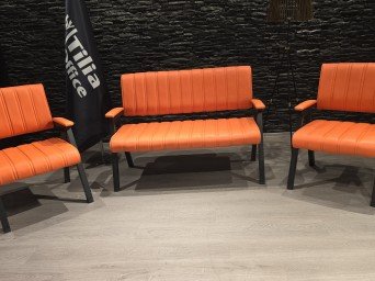Tilia Lazer Deri Ofis Bekleme Grubu | Özel Üretim